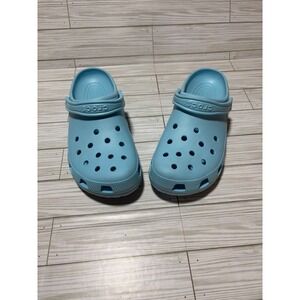 Crocs Classic Clog Mens Size 12 Light Blue Water Friendly Comfort Shoes 10001